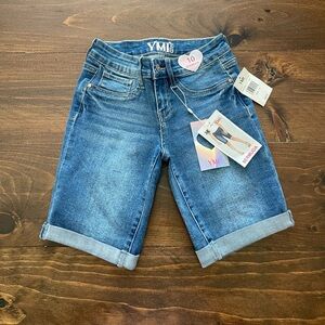 Girl’s YMI Bermuda Jean Stretch Shorts